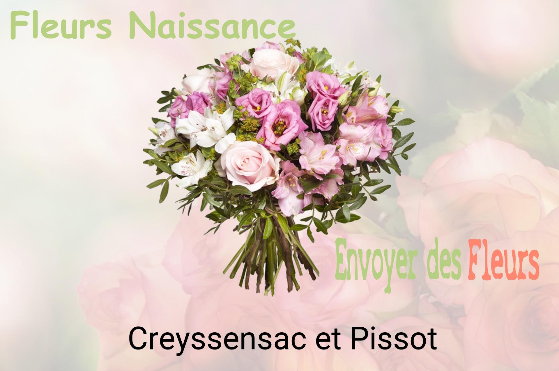 Bouquet de fleurs de naissance livré à Creyssensac-et-Pissot