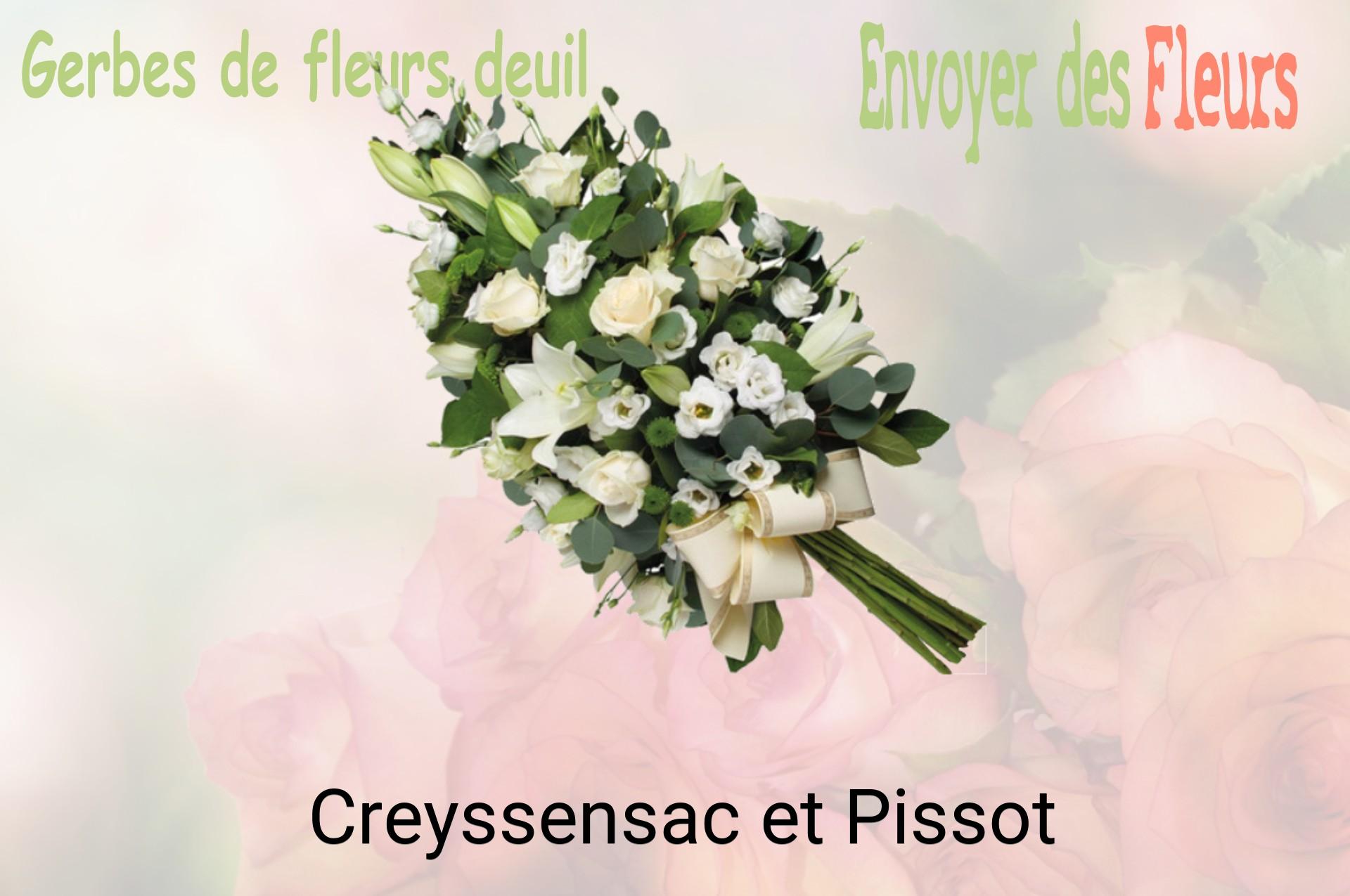 Gerbe de fleurs de deuil livrée à Creyssensac-et-Pissot